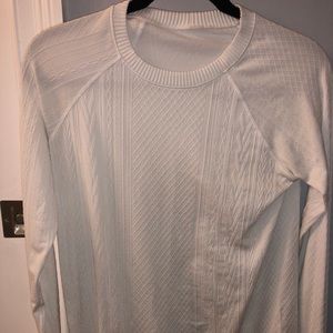 White Lululemon Long sleeve